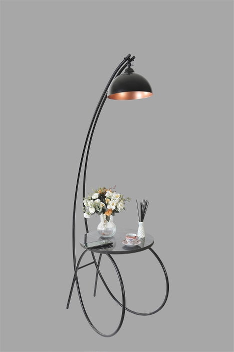 Opviq Lámpara de Pie 8847-3 Cuerpo Metálico Negro Opviq Lámpara de Pie 8847-3 Cuerpo Metálico Negro